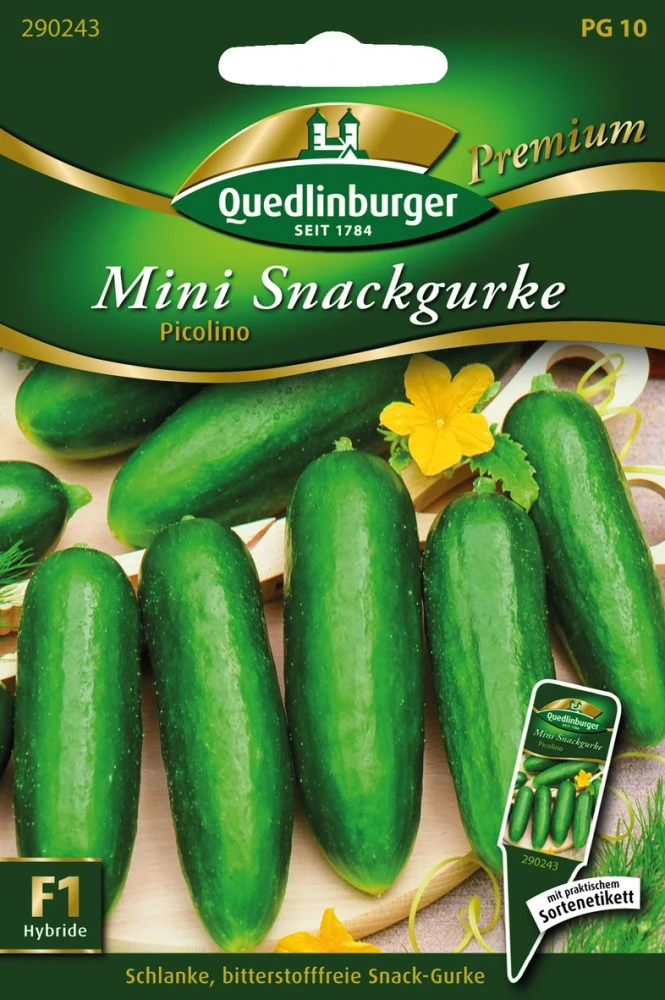 Mini-Snackgurken Picolino | Minigurkensamen Von Quedlinburger 3 Mini-Snackgurken Picolino | Minigurkensamen Von Quedlinburger
