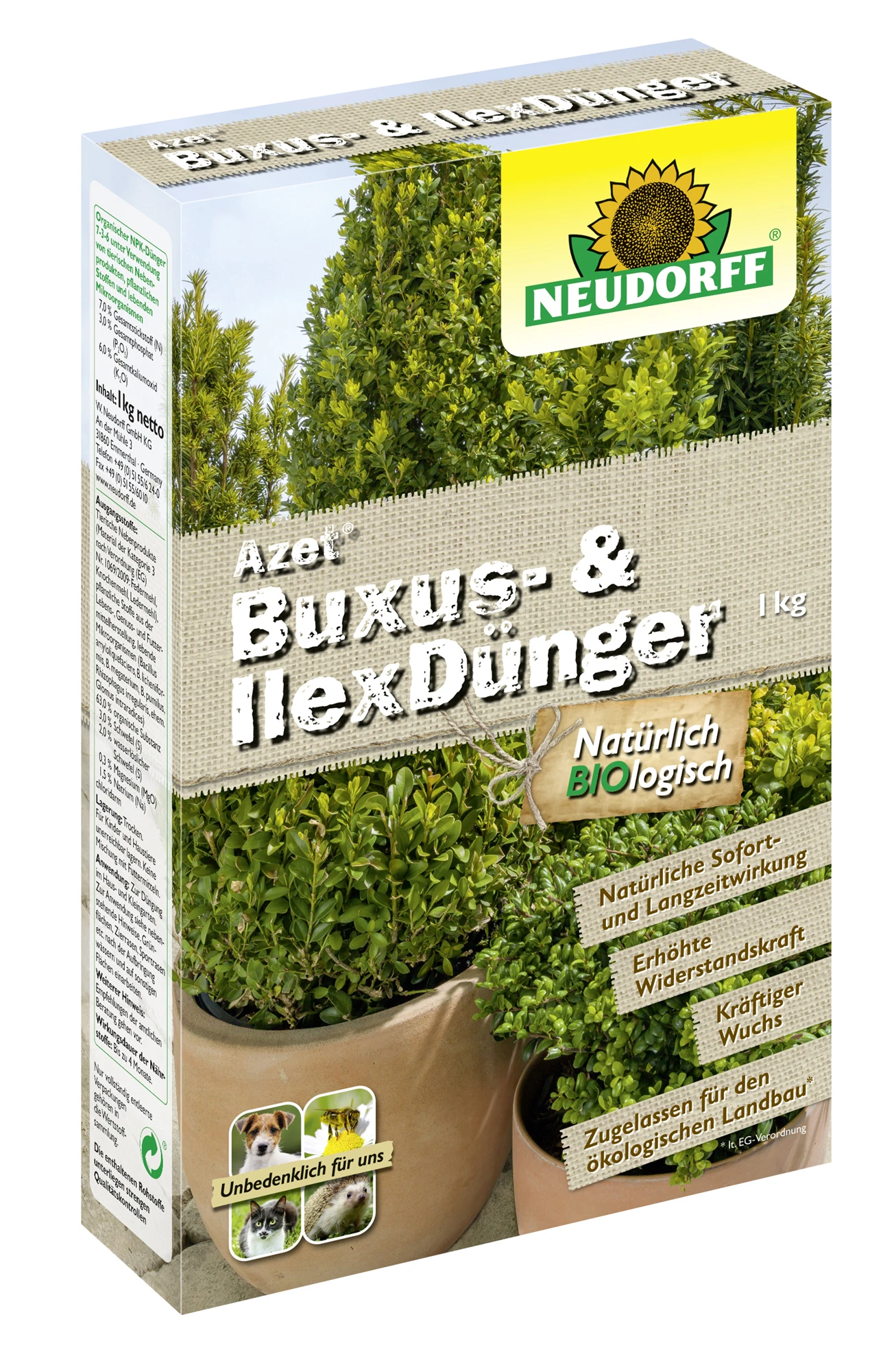 Azet Buxus- & IlexDünger (1 Kg) | Dünger Von Neudorff 3 Azet Buxus- & IlexDünger (1 Kg) | Dünger Von Neudorff