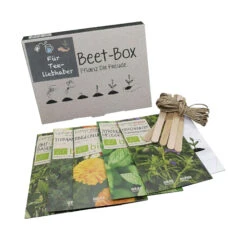 Beet-Box "Für Tee-Liebhaber" | BIO Kräutersamen-Sets Von Samen Maier 13 Beet-Box "Für Tee-Liebhaber" | BIO Kräutersamen-Sets Von Samen Maier -Compo || Elho || Pegasus Verkäufe 536704 BIO Beet Box Fuer Tee Liebhaber BB04 sm 0