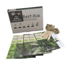Beet-Box &quot;Für Hobby-Franzosen&quot; | BIO Kräutersamen-Sets Von Samen Maier -Compo || Elho || Pegasus Verkäufe 536705 BIO Beet Box Fuer Hobby Franzosen MHD 12 2021 BB05 sm 0