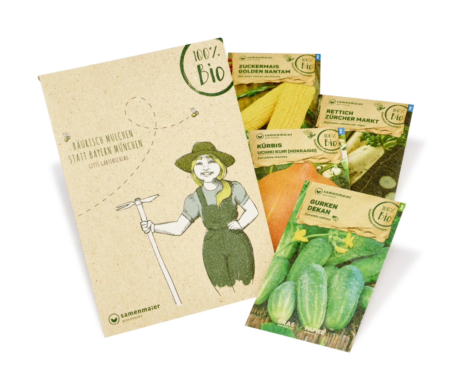 Bauerngarten Set Gitti Gartenschlau | BIO Gemüsesamen-Sets Von Samen Maier 4 Bauerngarten Set Gitti Gartenschlau | BIO Gemüsesamen-Sets Von Samen Maier – Bild 2