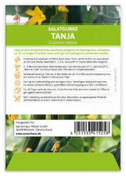 Salatgurke Tanja (100 Stück) | Salatgurkensamen Von FLORTUS