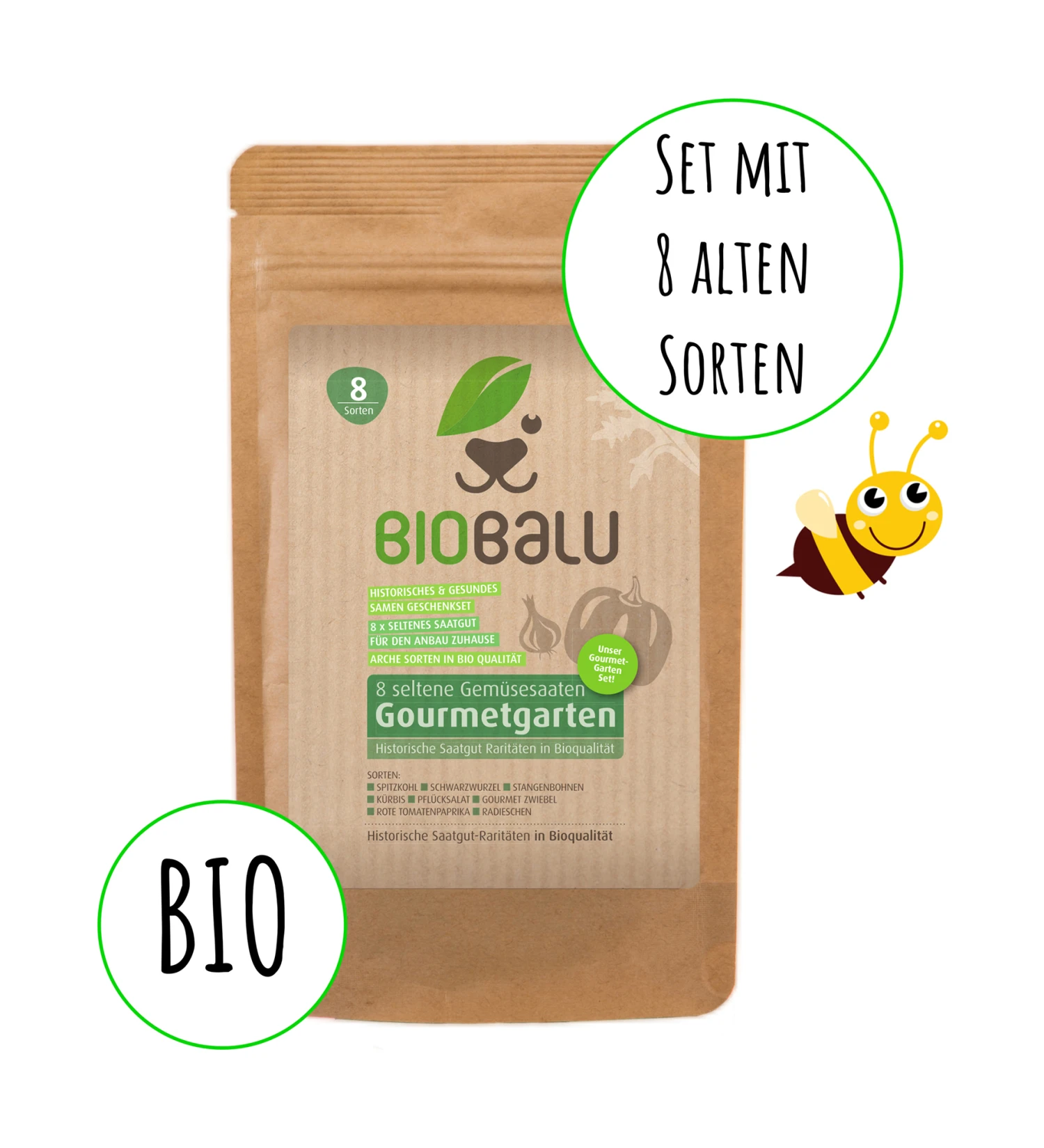 Gourmetgarten 8 Alte Sorten Set | BIO Gemüsesamen-Sets Von Biobalu 6 Gourmetgarten 8 Alte Sorten Set | BIO Gemüsesamen-Sets Von Biobalu – Bild 4
