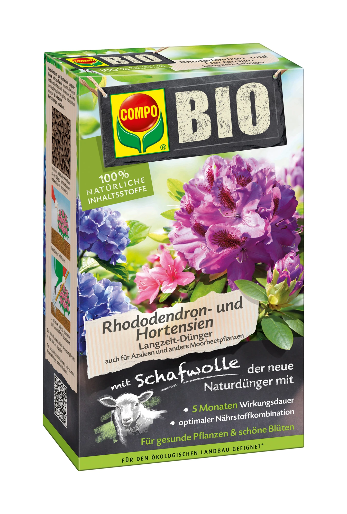 Rhododendron- Und Hortensien Langzeit-Dünger Mit Schafwolle (750 G) | BIO Dünger Von COMPO 3 Rhododendron- Und Hortensien Langzeit-Dünger Mit Schafwolle (750 G) | BIO Dünger Von COMPO