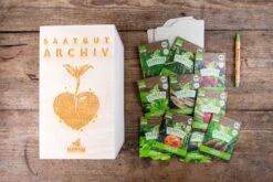 Gemüse Saatgut Archiv Holzbox (10 Tütchen + Register) | BIO Gemüsesamen-Sets Von FLORTUS -Compo || Elho || Pegasus Verkäufe 551883 BIO Saatgut Archiv Holzbox 10 Tuetchen Register 2000 0564 1