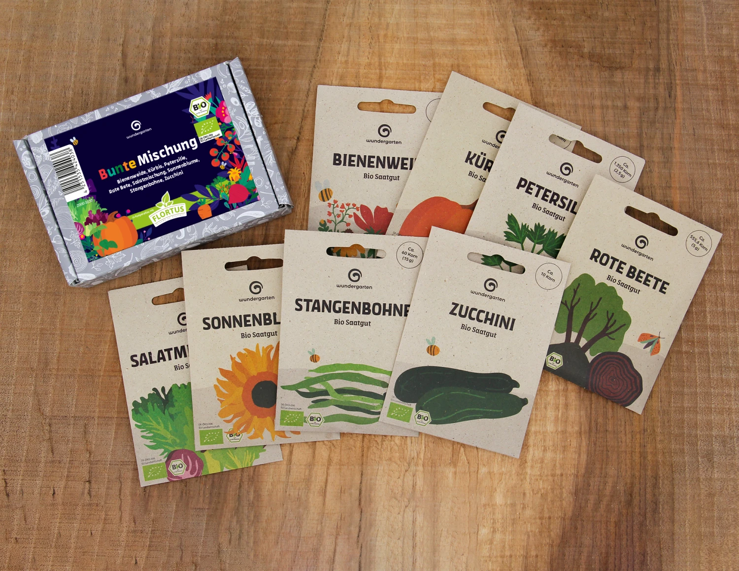 Bunte Mischung Set | BIO Gemüsesamen-Sets Von Wundergarten 3 Bunte Mischung Set | BIO Gemüsesamen-Sets Von Wundergarten