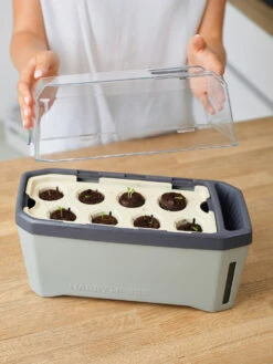 HARRY HERBS Kräutertopf Hellgrau | Kräutertöpfe Von Gusta Garden -Compo || Elho || Pegasus Verkäufe 560334 HARRY HERBS hellgrau 100B10 gg 5