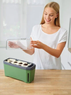 HARRY HERBS Kräutertopf Dunkelgrün | Kräutertöpfe Von Gusta Garden -Compo || Elho || Pegasus Verkäufe 560338 HARRY HERBS dunkelgruen 103B10 gg 1