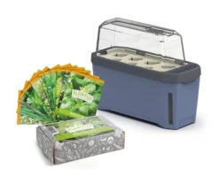 HARRY HERBS &amp; FLORTUS Kräuter Set | Anzuchtsets Von FLORTUS -Compo || Elho || Pegasus Verkäufe 562699 HARRY HERBS und FLORTUS Kraeuter Set 2000 2387 blau 1