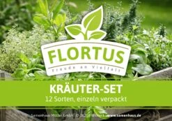 HARRY HERBS &amp; FLORTUS Kräuter Set | Anzuchtsets Von FLORTUS -Compo || Elho || Pegasus Verkäufe 562699 HARRY HERBS und FLORTUS Kraeuter Set 2000 2387 blau 8